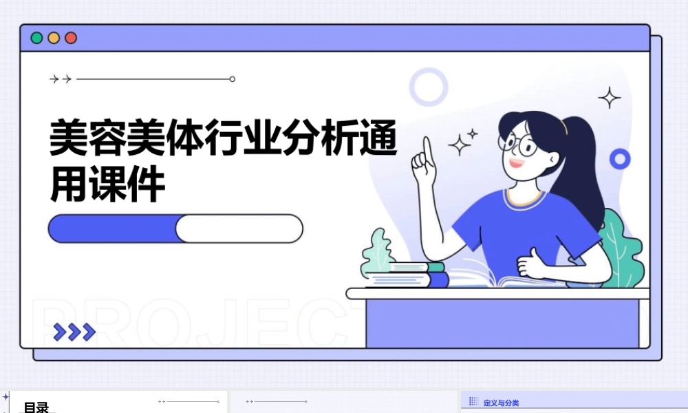 美容美体行业分析通用课件