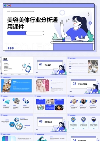 美容美体行业分析通用课件