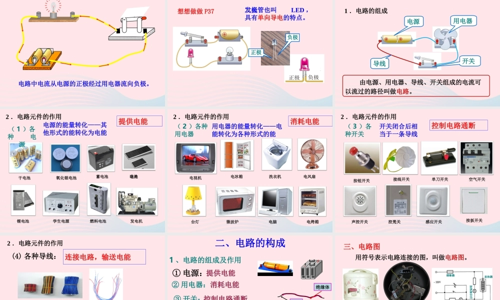 九年级物理全册 152电流和电路课件 (新版)新人教版 课件