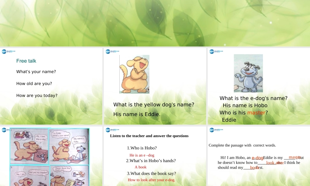 中学七年级英语上册 Unit 1 This is me Comic Strip and Welcome to the unit课件 (新版)牛津版 课件