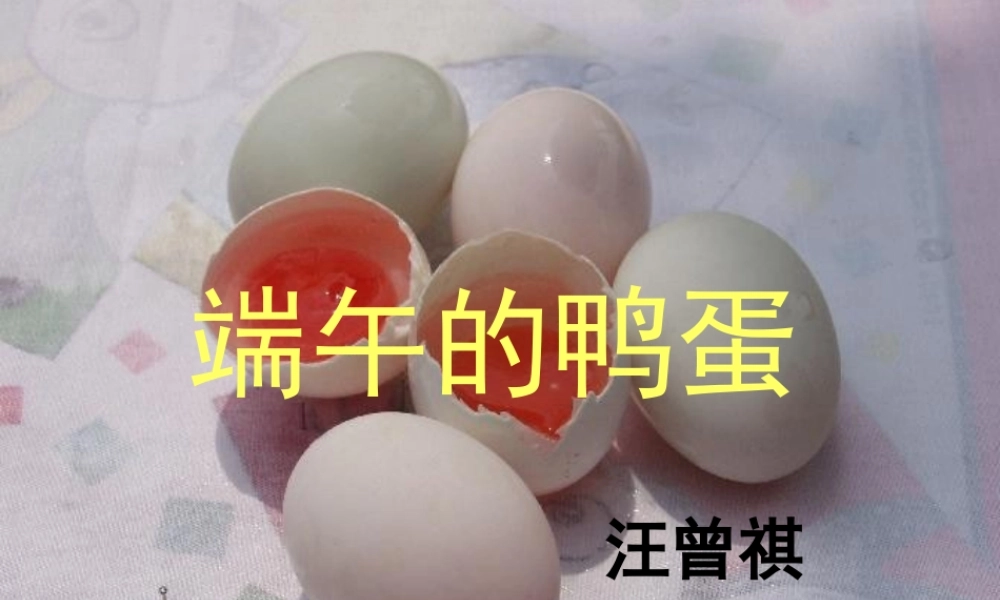 中学八年级语文下册 17 端午的鸭蛋课件 新人教版 课件