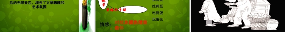 中学八年级语文下册 17 端午的鸭蛋课件 新人教版 课件