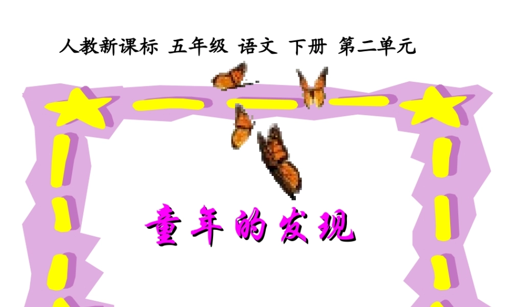 童年的发现课件4