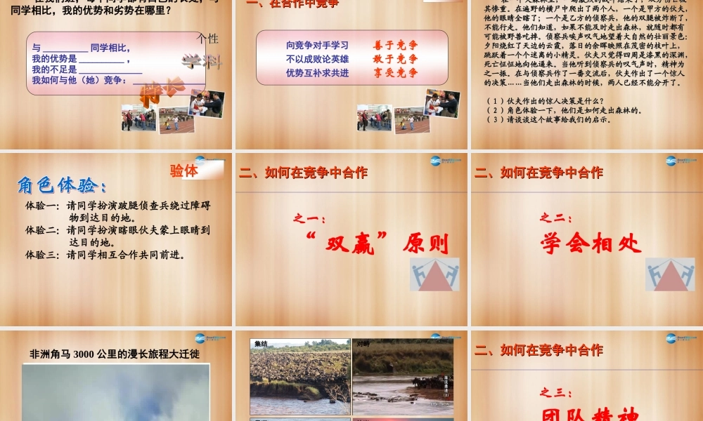 八年级政治上册 8.2 合作！竞争！课件2 新人教版 课件