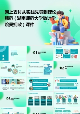 网上支付从实践先导到理论规范(湖南师范大学数计学院吴拥政)课件