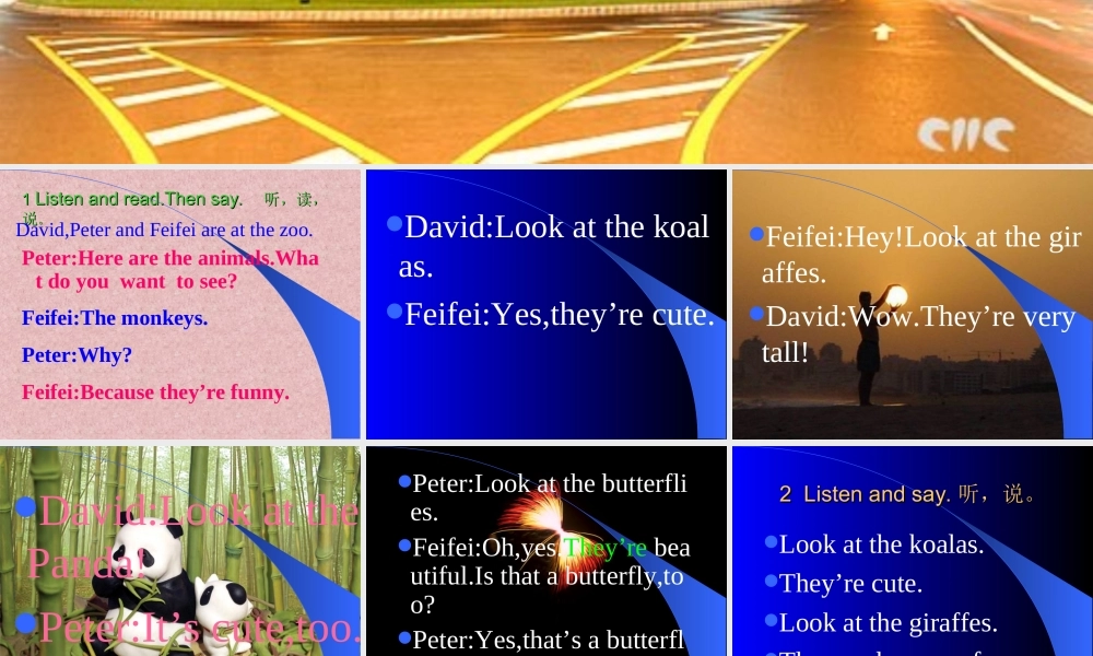 七年级英语Unit1 Look at the giraffes课件 外研版 课件