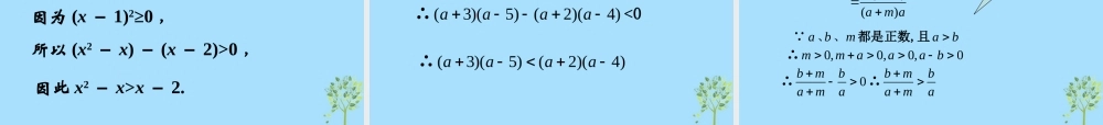 山西省忻州市高考数学 专题 不等关系1复习课件