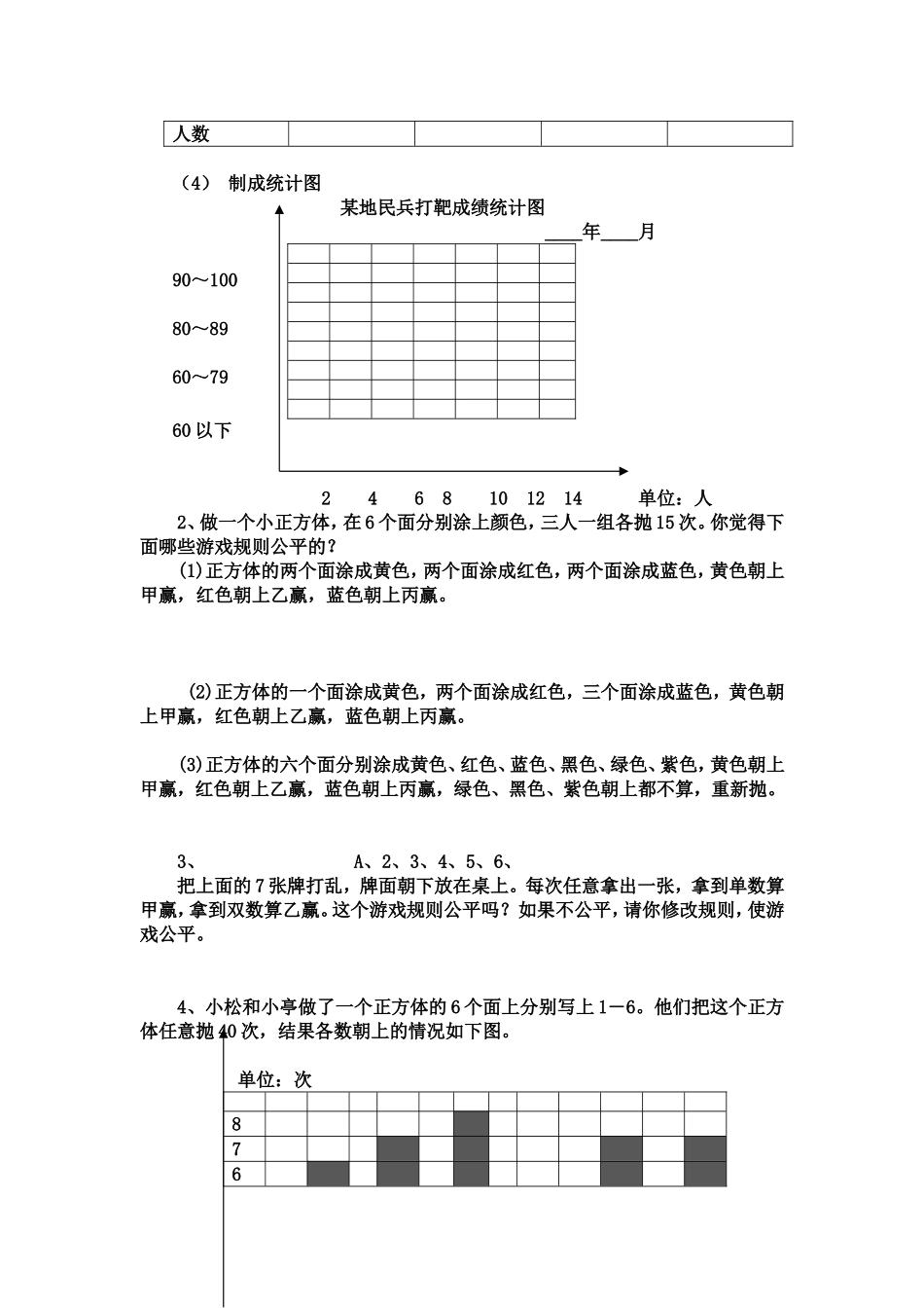 苏教版数学四年级上册第五单元试题_第3页