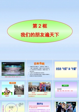 八年级政治上册 第3课第2框我们的朋友遍天下课件 山东人民版 课件