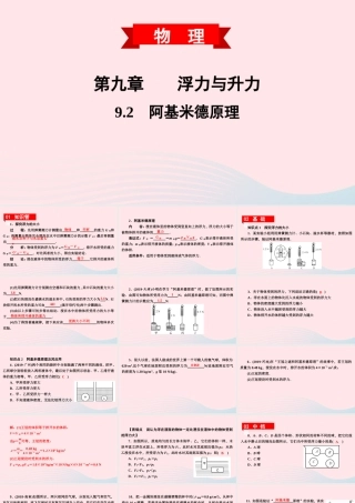 八年级物理下册 9.2 阿基米德原理课件 (新版)粤教沪版 课件-2