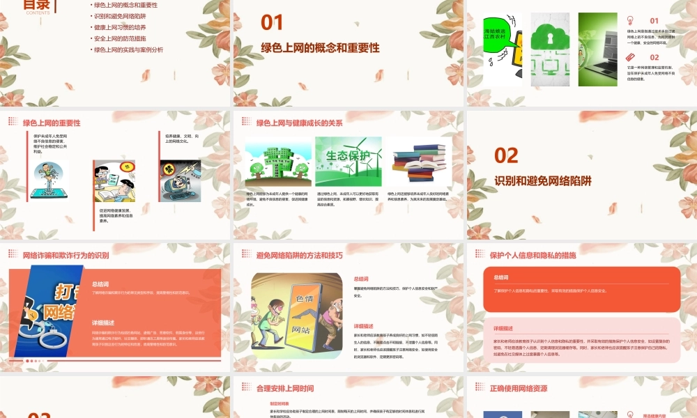 绿色上网健康成长教学课件