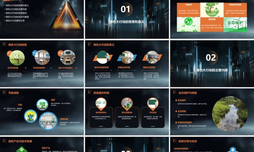 绿色大行动要点课件