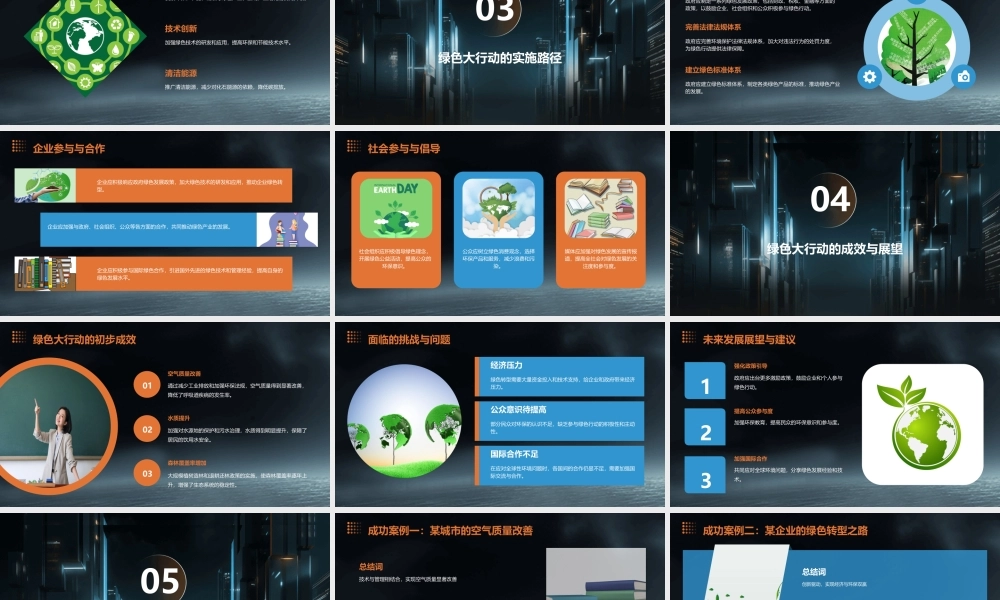 绿色大行动要点课件