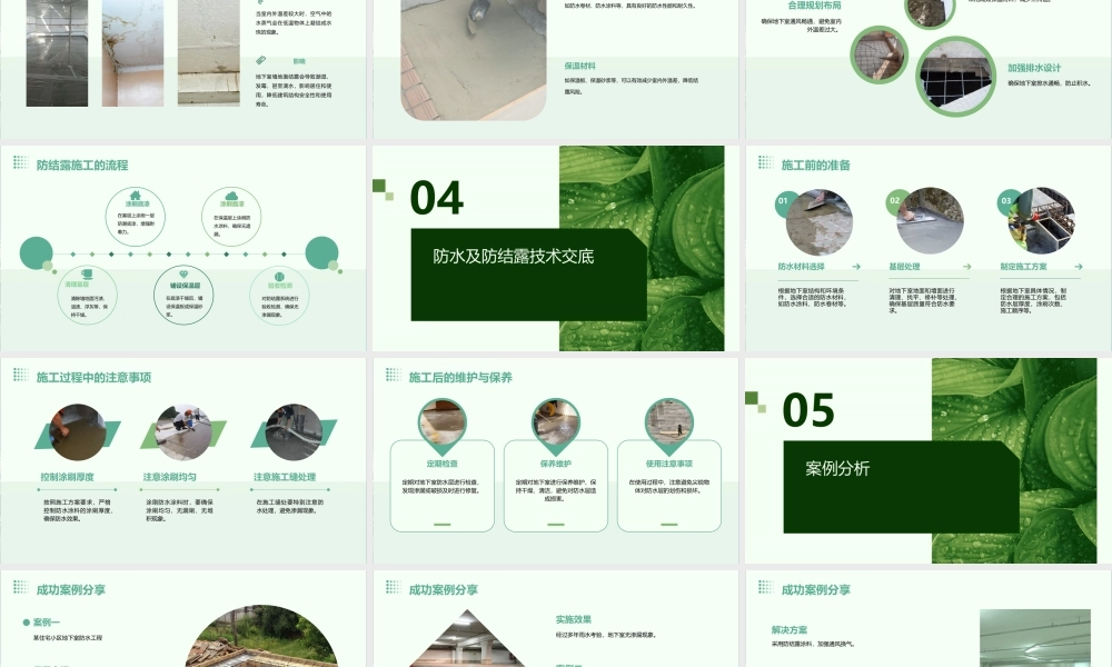 绿城集团地下室防水及防结露体系介绍及技术交底(图文并茂)课件