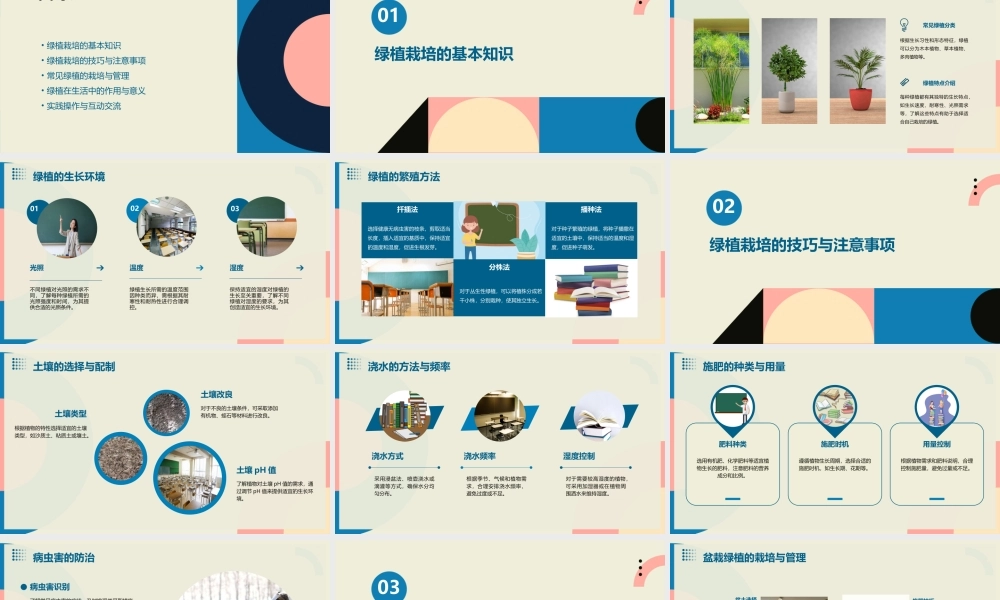 绿植栽培兴趣班讲座课件