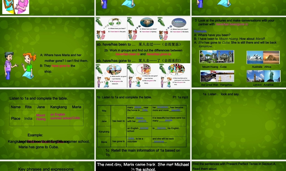 九年级英语上册 Unit 1 Topic 1 Our country has developed rapidly Section A课件 (新版)仁爱版 课件