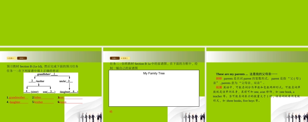 七年级英语上册 Unit 2 This is my sister(第3课时)课件 (新版)人教新目标版 课件