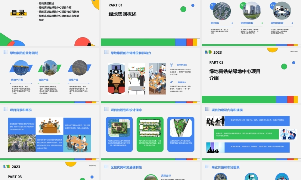 绿地集团及高铁站绿地中心介绍课件