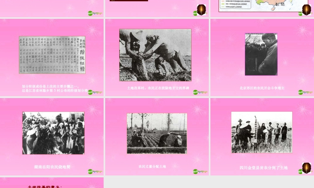 八年级历史下册 土地改革课件 人教新课标版 课件