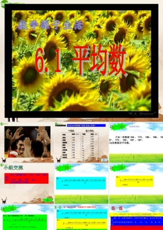 八年级数学上册 6.1平均数(1)课件 苏教版 课件