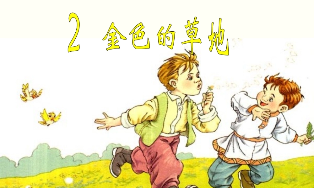 《金色的草地》教学课件