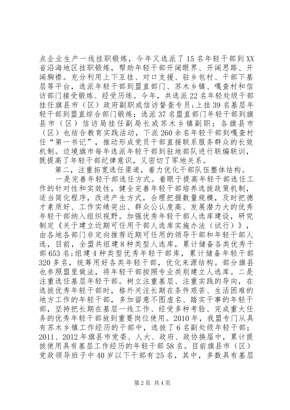 优秀年轻干部培养选拔工作座谈会发言_第2页