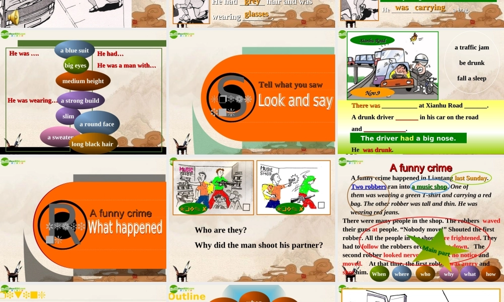 八年级英语上册 Chapter 3 Detectives and crime Writing课件 牛津深圳版 课件