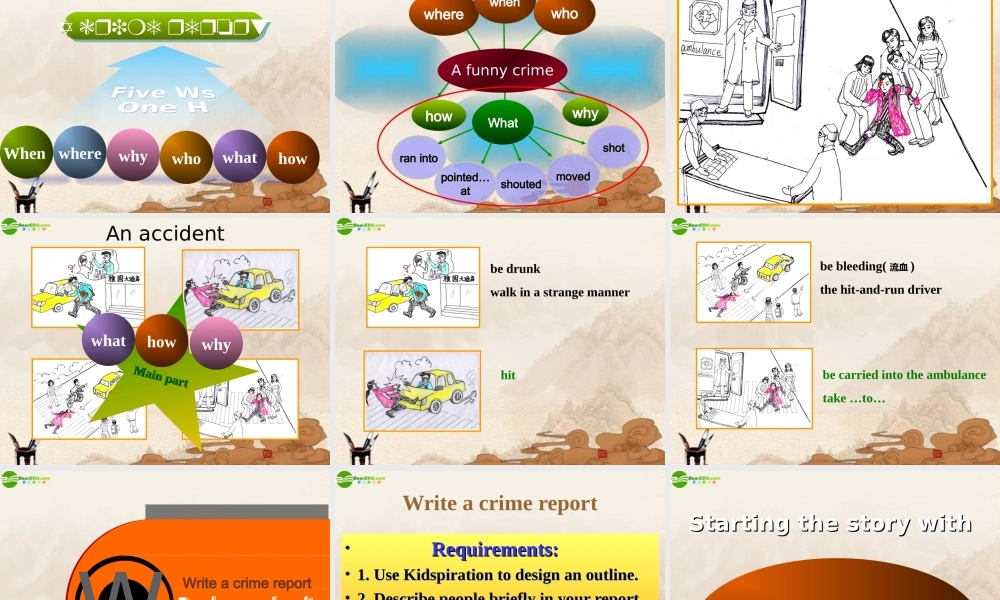 八年级英语上册 Chapter 3 Detectives and crime Writing课件 牛津深圳版 课件