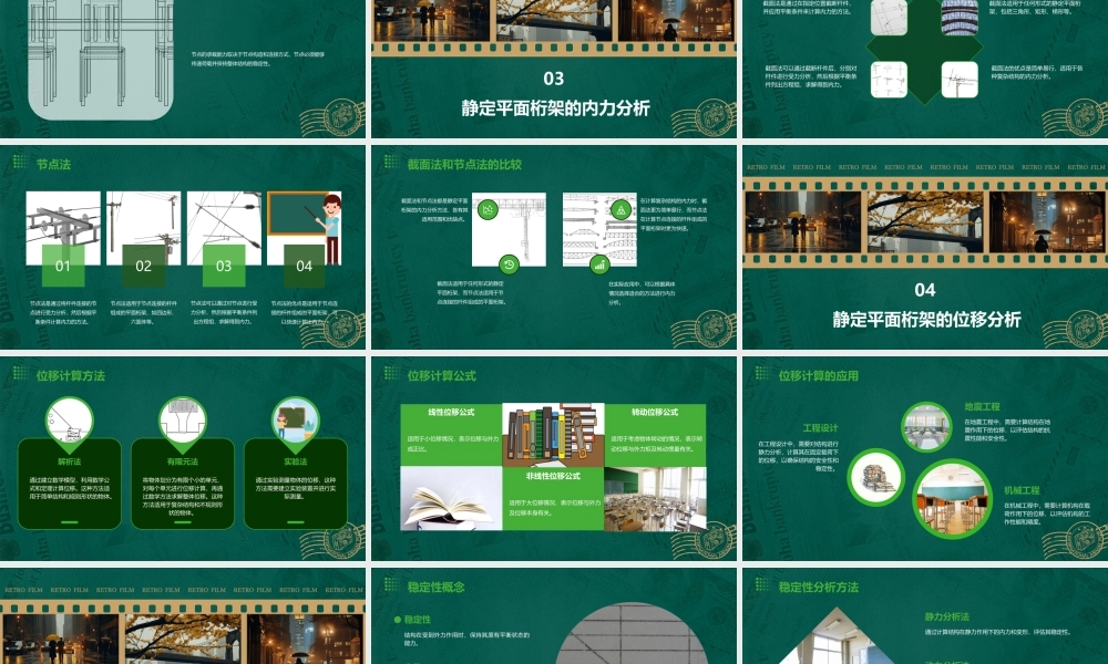 结构力学第五版李廉锟版静定平面桁架课件