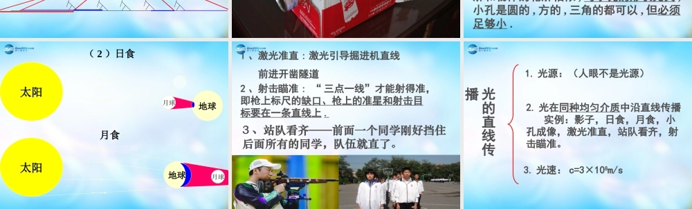 八年级物理上册 4.1 光的直线传播(公开课)课件 (新版)新人教版 课件