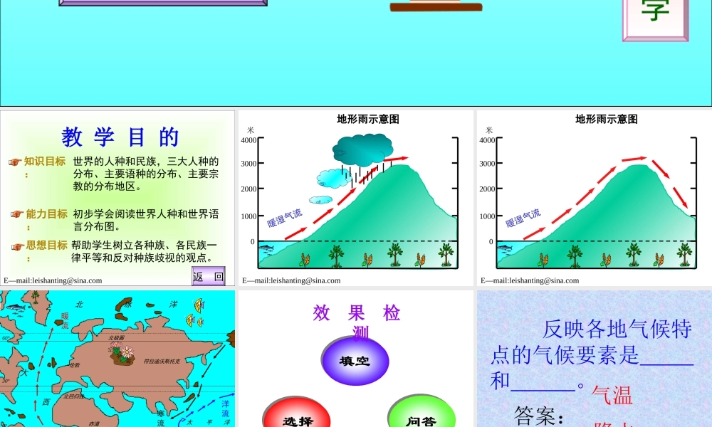 初中中国地理部分 影响气候的因素和气候的地区差异 课件