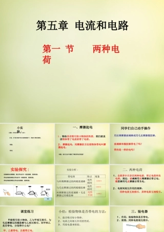 九年级物理全册 151 两种电荷课件 (新版)新人教版 课件