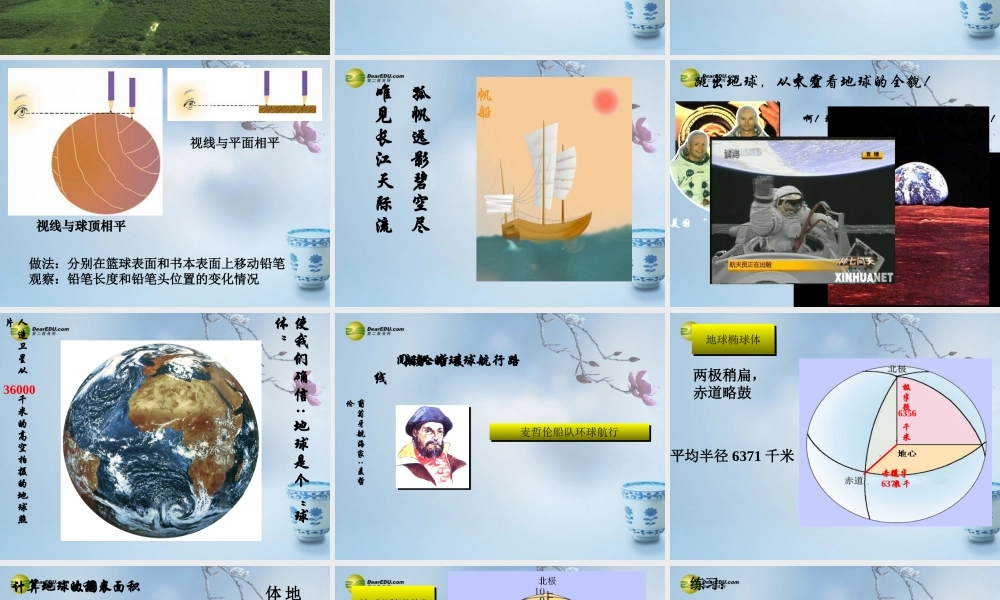 七年级科学上册 3.1 地球的形状和大小课件 华东师大版 课件