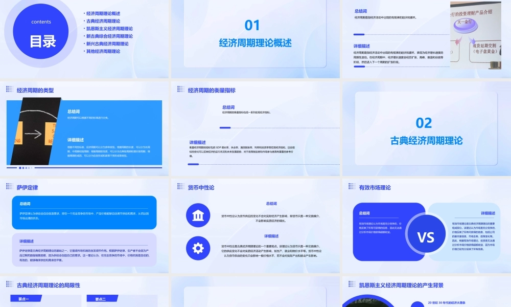 经济周期理论通用课件