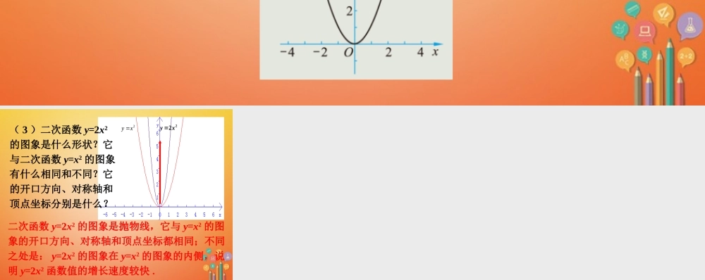九年级数学下册 22 二次函数的图象与性质画图素材 (新版)北师大版 素材