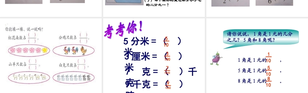 分数的初步认识复习课