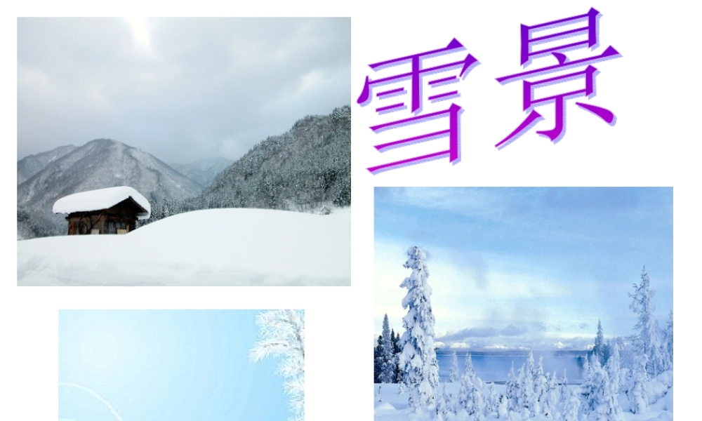 《雪地里的小画家》课件改(1)