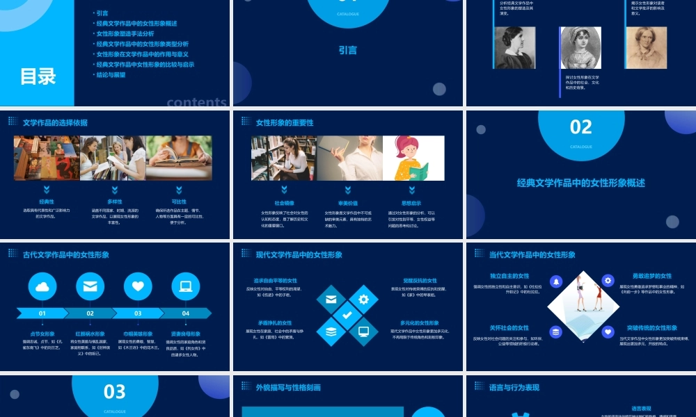 经典文学作品中的女性形象分析