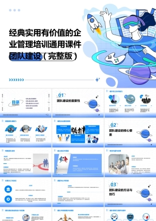 经典实用有价值的企业管理培训通用课件团队建设(完整版)