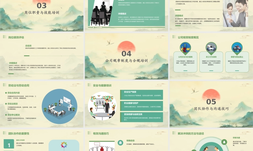 经典公司新员工入职培训课件