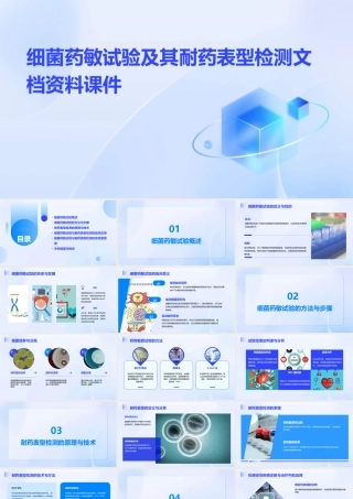 细菌药敏试验及其耐药表型检测文档资料课件