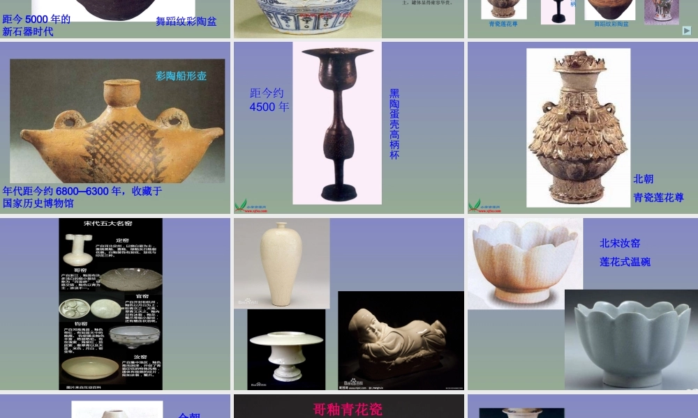 珍爱国宝----古代的陶瓷艺术