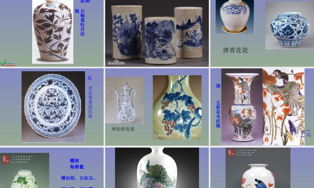 珍爱国宝----古代的陶瓷艺术