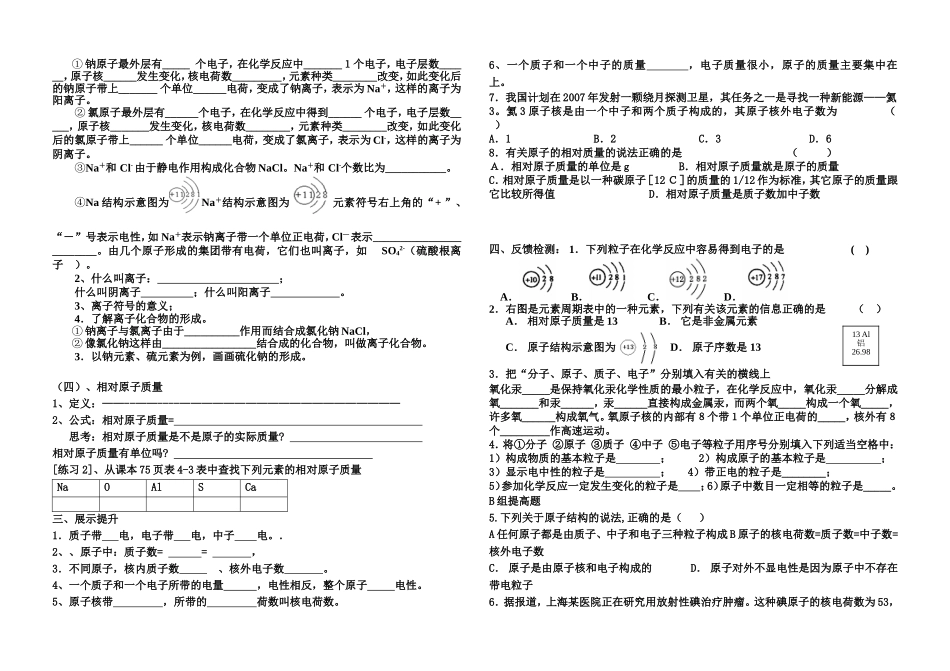 课题2原子的结构 (2)_第2页