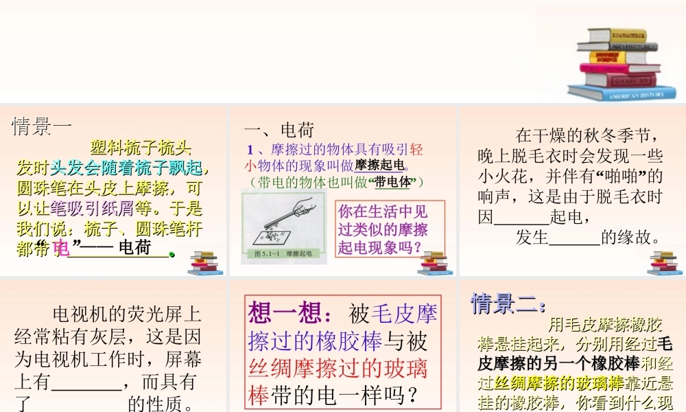 八年级物理上册 第五章电荷及其应用课件 人教新课标版 课件
