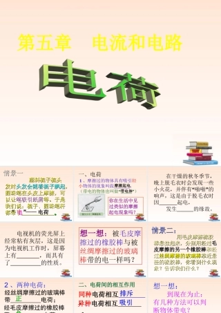 八年级物理上册 第五章电荷及其应用课件 人教新课标版 课件