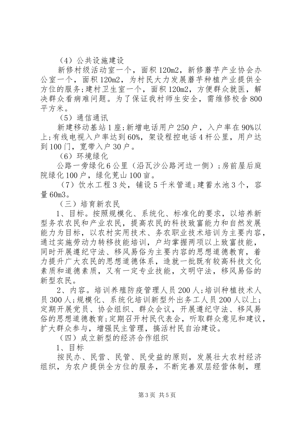 村发展规划报告_第3页