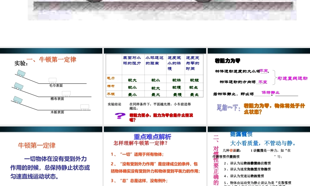 八年级物理 (运动和力)课件 沪科版 课件