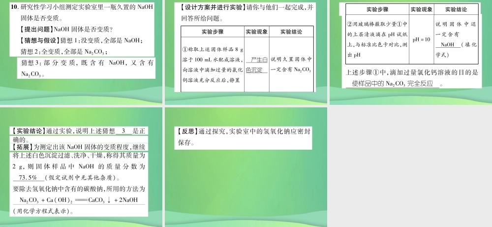 中考化学毕业总复习 第2编 重点专题突破篇 专题突破2 检验与鉴别课件