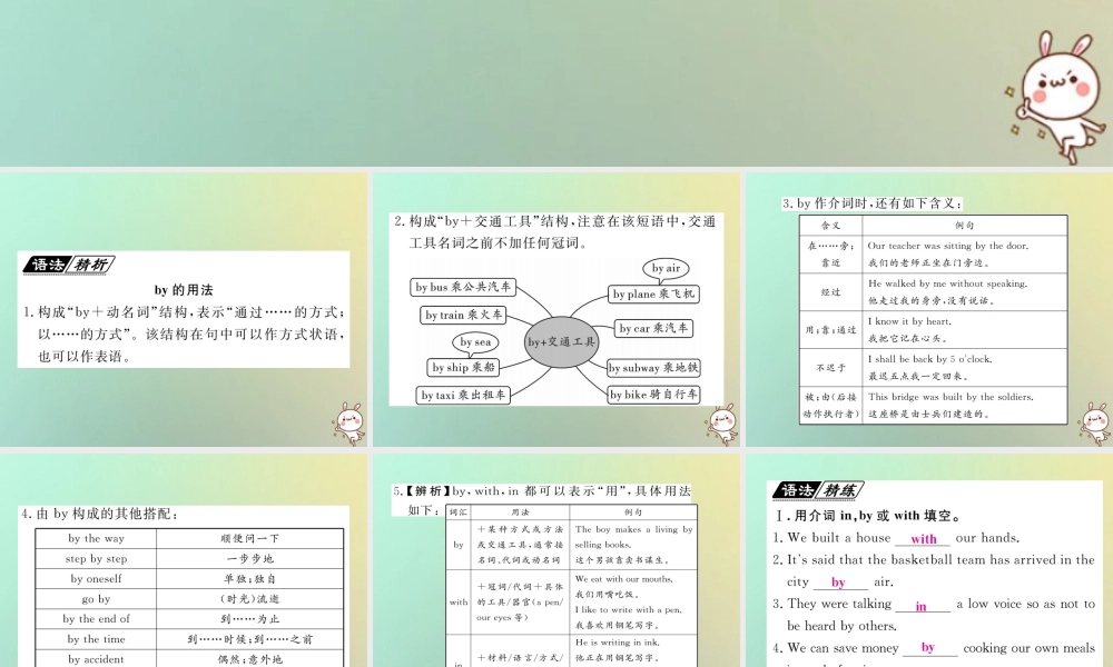 九年级英语全册 Unit 1 How can we become good learners单元语法小专题(Grammar Focus)课件 (新版)人教新目标版 课件